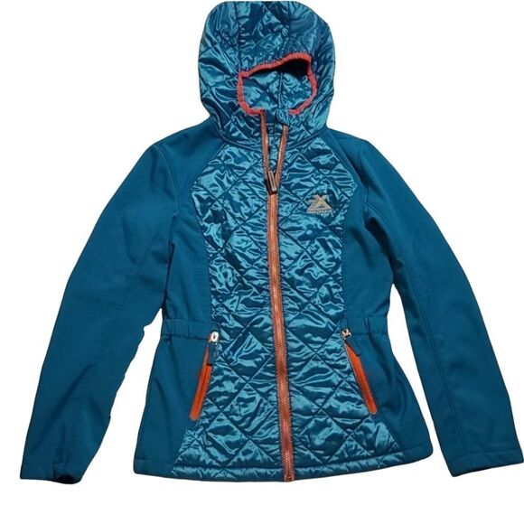 ZeroXposur Teal Pink Midweight Jacket Size 14 - Picture 1 of 6